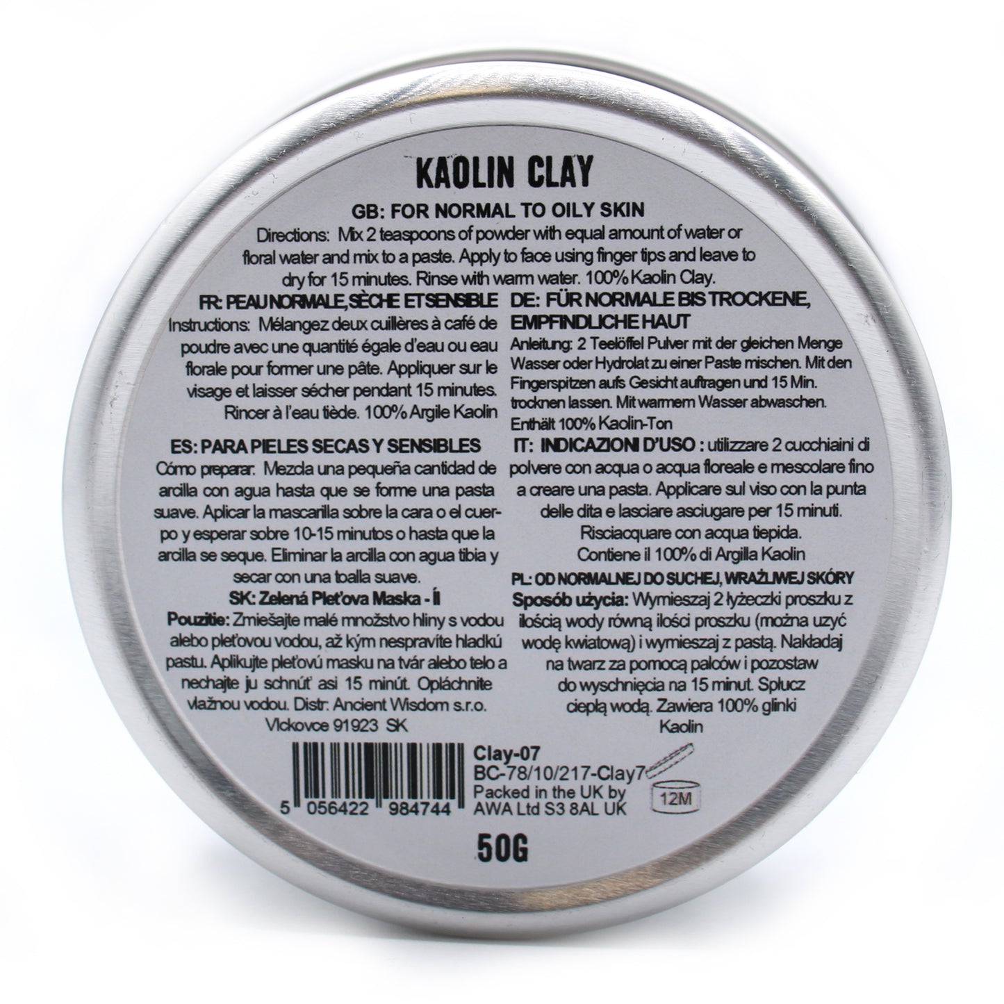Clay Face Mask Powders